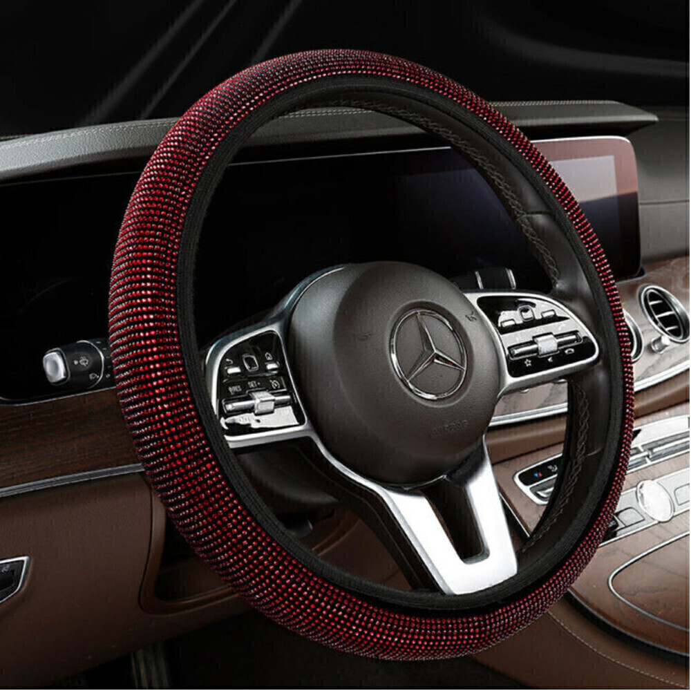 Steering Wheel Cover In Red